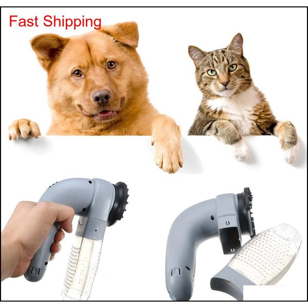 

new quiet electric vacuum pet suction device small dog cat grooming brush comb kit rubber head qyllrk wphome