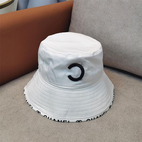 Chapéu de abas largas chapéu de balde Moda Cartola masculina e feminina Designer de luxo Carta patchwork masculino preto branco clássico bordado de rua qualidade