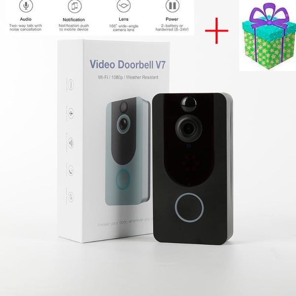 

1080p wifi video doorbell camera wireless video door phone intercom remote monitoring alarm apartments wireless security camera1