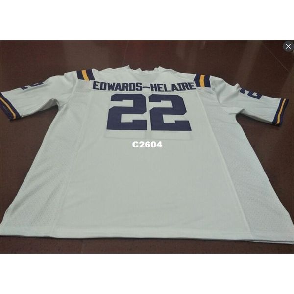 

2604 #22 purple white clyde edwards-helaire lsu tigers alumni college jersey or custom any name or number jersey, Black