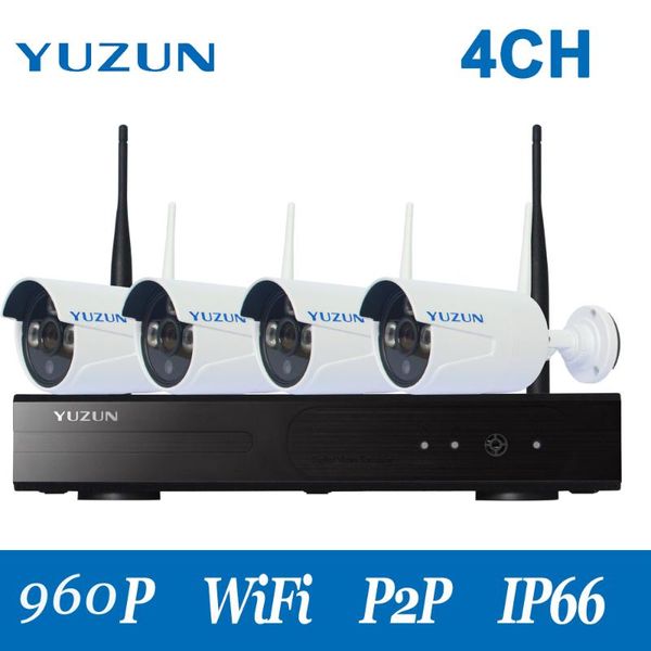 

wireless camera kits 960p wifi cctv 4ch wirelsss ip kit 500m cascade mode hd outdoor home security