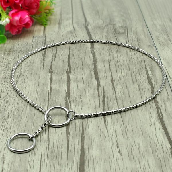 

durable dog chain collar solid snake p chock collars leash strong training choker for small mudium large dogs k9 wmthfz