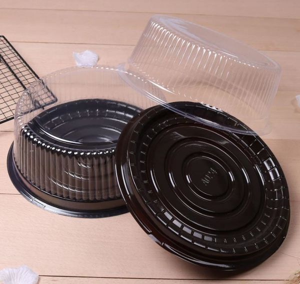 

box/ 8 inches cheese box /clear round plastic container / big cake holder zhao