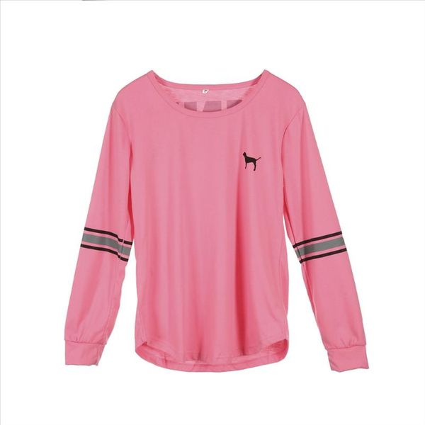 

fashion women casual shirts loose o neck long sleeve letter solid blouse spring summer new, White