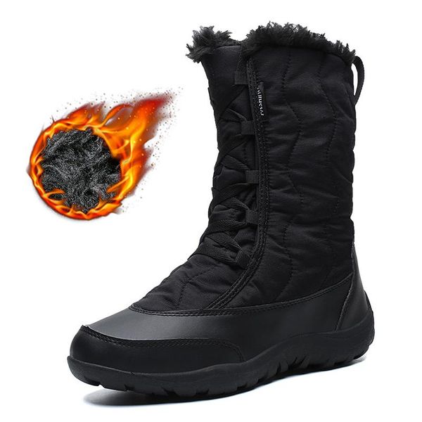 

snow boots женщина квартиры дизайнерская обувь женщина пинетки плюшевые кроссовки женские кроссовки повседневный сапоги зимние женские 2020, Black