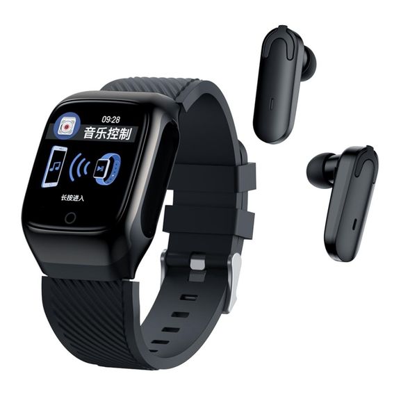 

s300 13 inch color screen smart watch with bluetooth headset support pedometerheart ratecall remindercall remindersleep monitoring
