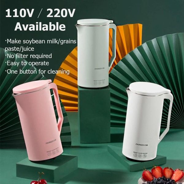 

soy milk machine juicer automatic heating filter-soybean vegan milk juice maker kitchen tools 110v/220v