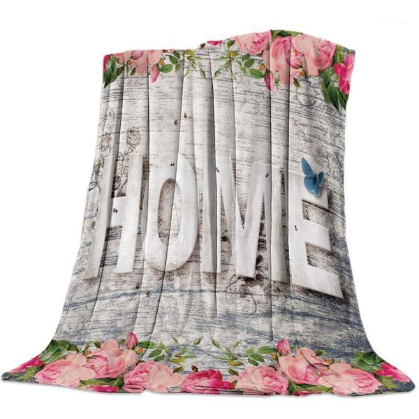 

blankets retro mottled shabby flower leaves office sofa blanket bedroom supplies bedspread quilt boat1