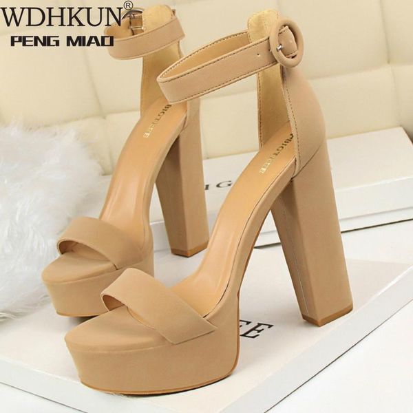 

dress shoes 2021 office spring autumn platform high heels women fashion 13.5cm flock pumps party wedding, Black