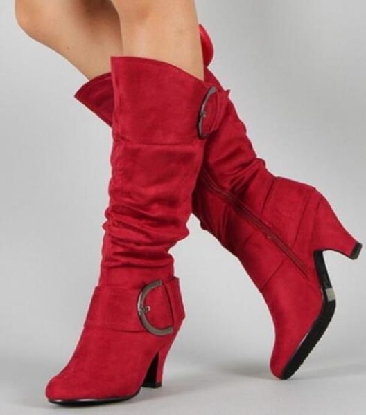 

women's rubber boots shoes round toe rain low mid calf ladies solid rome hoof heels lace-up fabric mid-calf basic, Black