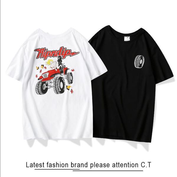 

ummer paris mens luxury clothing drill t-shirt diagonal letter print t shirt fashion r tshirts casu;41, White;black