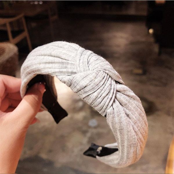 

fashion women elegant cotton solid bow knot hairbands headbands hair bands ornament headwear hair holder lady hair accessories h wmttdy, Black;brown