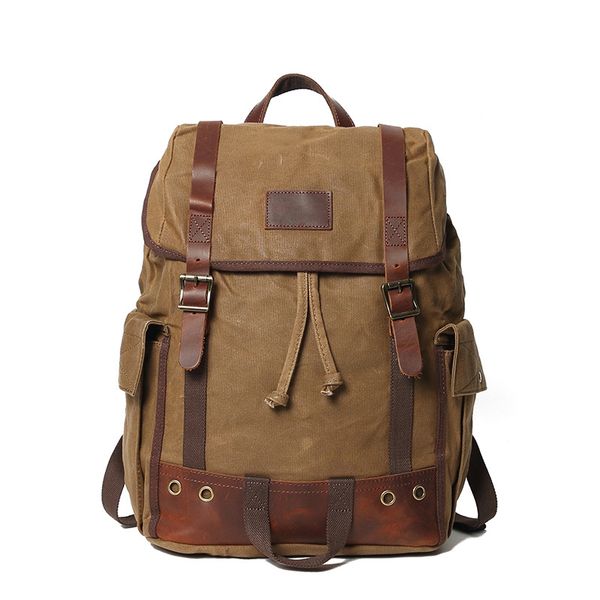 

strained canvas open air leisure school portable backpack in the fashion of men mountain bags szfn