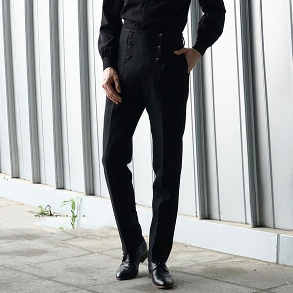 

men's business casual pants straight tube suit trousers1, Black