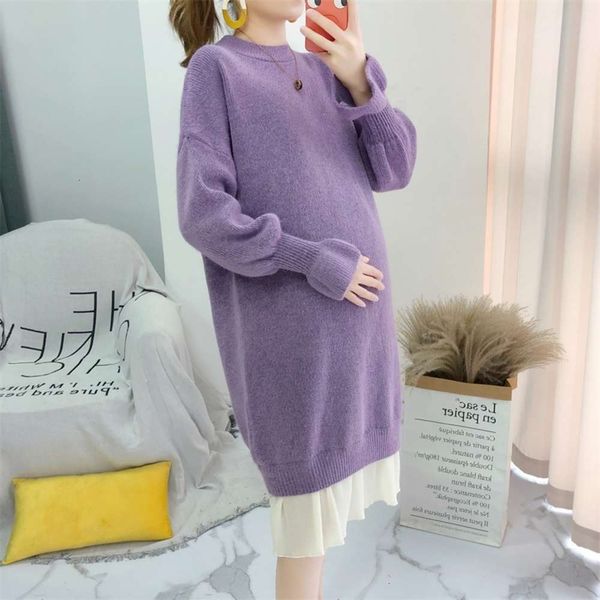 

large materni pullover 9208, White