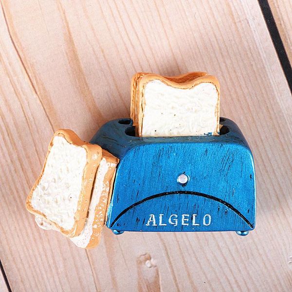 

bionic food refrigerator magnetic paste milk pan egg bread tomato refrigerator paste message stick magnet button home decoration wmtrjf