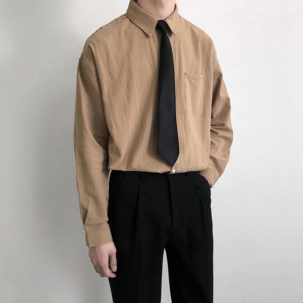 

2021 men's spring and winter new lean s-5xl faculty art shirt fashion young clothes cvkh, White;black