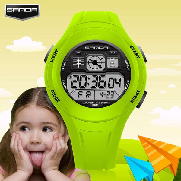 

harajuku candy color quartz watch korean waterproof outdoor sports high grade students children's watch, Slivery;brown
