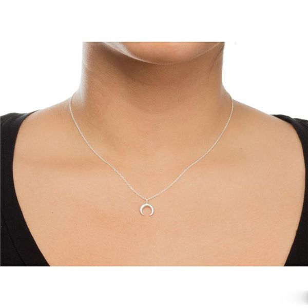 

factorylbxqcrescent high gold choker necklaces silver with card moon pendant necklace for fashion women jewelry lpka2