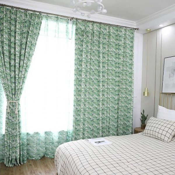 

curtain & drapes modern curtains for living dining room bedroom american pastoral style polyester cotton printed fabric custom
