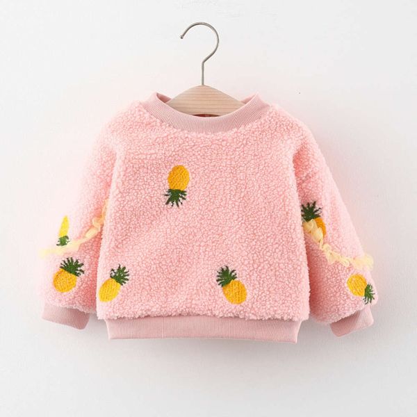 

winter new girls' wear sweater 2020 warm plush long sve children's wtern hooded pullover, Black