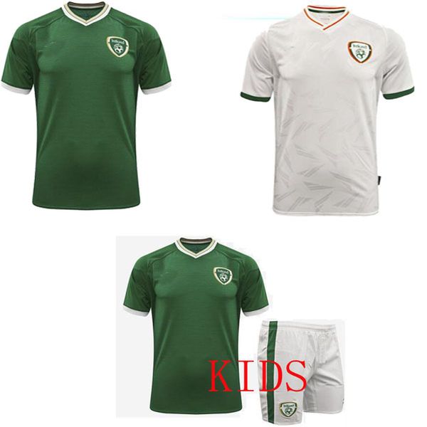 

new 2020 2021 ireland men and kids soccer jersey keane mcclean brady coleman clark hendrick irish home away 2020 2021 football shirt, Black