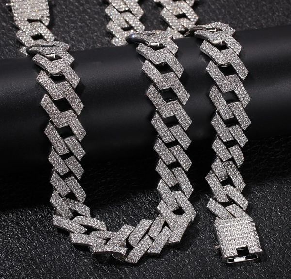 

мужчины ювелирные изделия цвет мода pong link ожерелье ожерелья кубинские стразы 20 мм здравый hiphop 3 новые цепи для рядки sqcti footrongs, Black