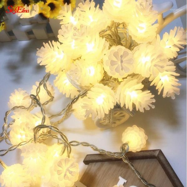 

christmas decorations 3m 20 leds string lights warm white pine cone tree holiday decoration lighting indoor outdoor fairy 5z mm2611