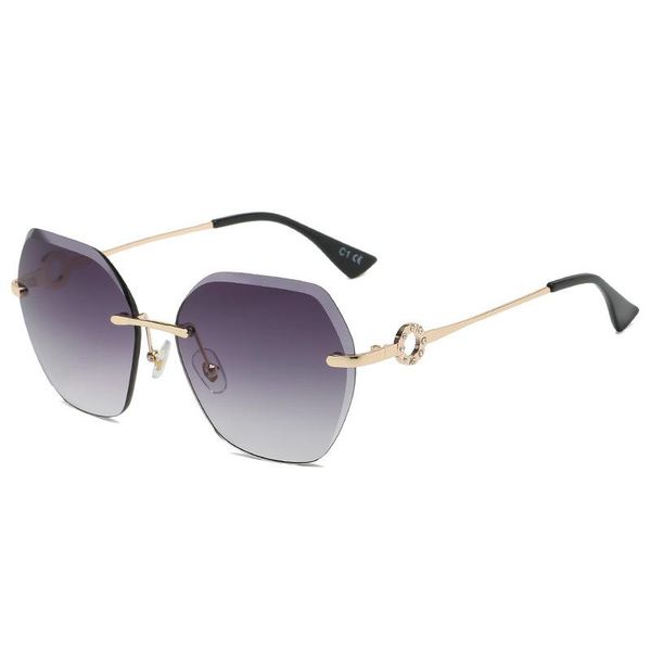 

sunglasses 2021 fashion irregular women frameless cutting lens diamond personality shades glasses net red latest uv400, White;black