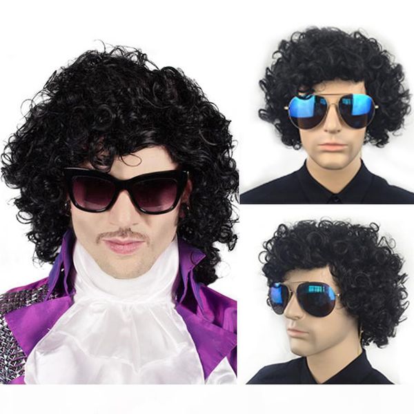 

men's wig, short curly hair and short hair popular in europe america afro selling black color brazilian hair for men