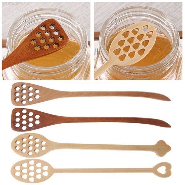 

stirring wooden spoon kitchen long supplies stirrer honeycomb dipper natural honey stick tableware