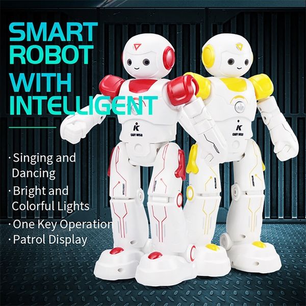 

jjrc r12 remote control smart robots cady wiso rc robot gesture sensing touch intelligent dancing electronic toy for children 201212