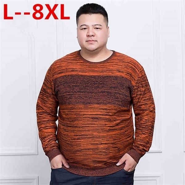 

plus 10xl 8xl 6xl 5x knitwear wool spring mens pullovers male casual sweaters classic simple print color men sweater q1113, White;black