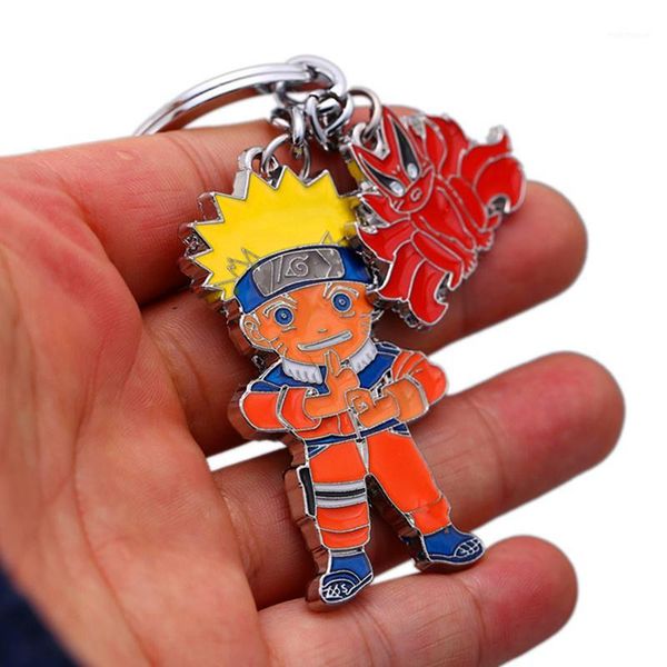 

keychains anime naruto figure keychain enamel keyring cosplay jewelry1, Silver