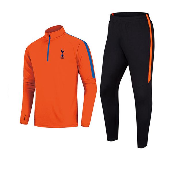 

20-21 tottenham pur football club men's training suit polyester jacket outdoor jogging tracksuits kids soccer suit size 24, Gray