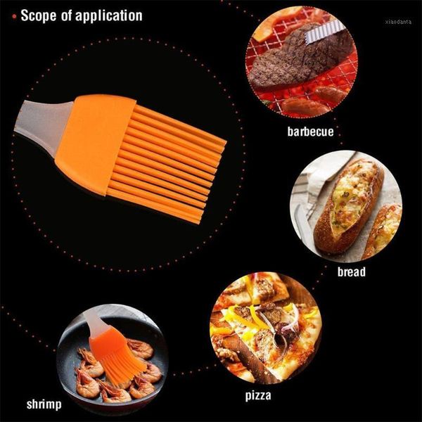 

baking brush cake diy silicone tools eco-friendly bread cream cooking basting brush silicon kitchen home barbecue #t5p1