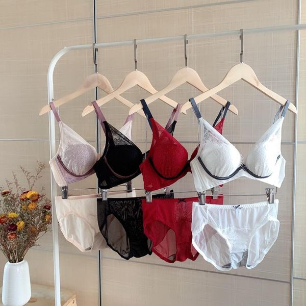 

a/b cup lace bra set suit c1211, Black;white