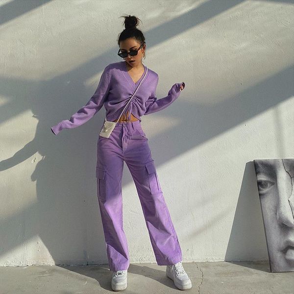 

vintage corduroy harem pants women korean preppy style straight high waist trousers ladies loose casual wide leg pants pantalon, Black;white