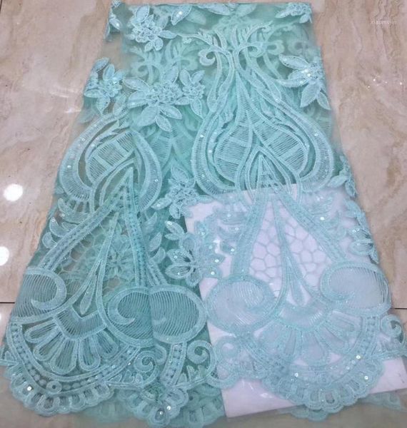 

ribbon african tulle lace embroidered net fabric fashion light green french with sequins, Pink;blue