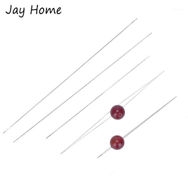 

4pcs stainless steel beading needles big eye embroidery sewing needles for jewelry making diy needlework craft sewing tools1, Black