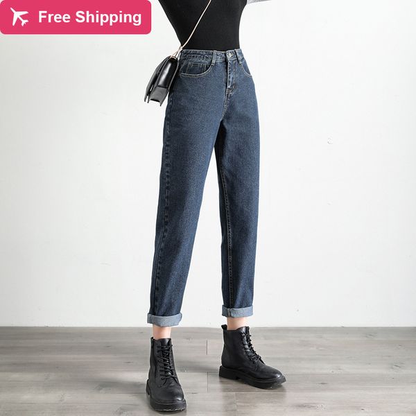 

more white denim breeches for women high waist mother spring 2020 plus size black female jeans denigrate blue beige pants