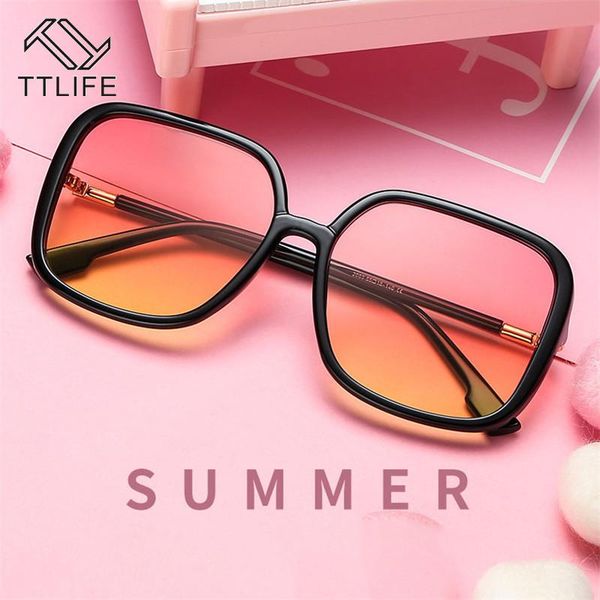 

sunglasseslife vintage gold sunglasses men square metal frame pink brown black big sun glasses female summer style yjhh0351, White;black