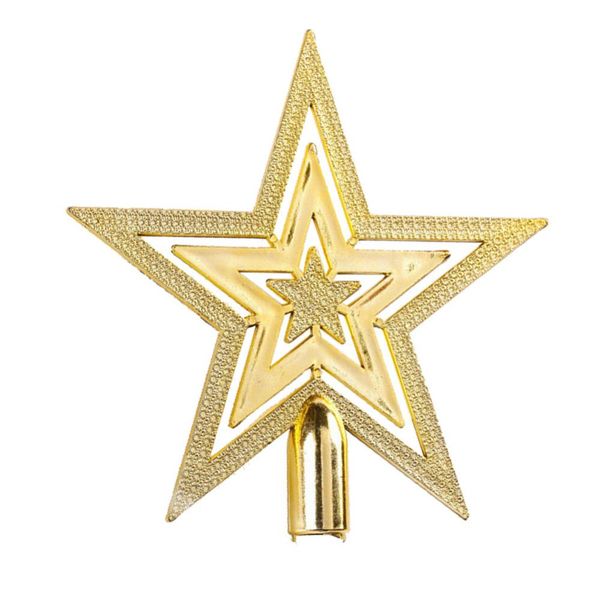 

1 шт. 9,5 см золотой блеск звезды рождественская елка топпер украшения декор xmas home праздничные украшения 1 шт. 9,5 см wmtqpg