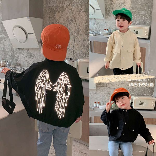 

aokids children's autumn 2020 new boys' korean reflective et, Black