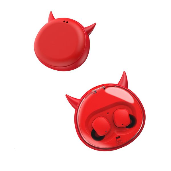 

cute wirels bluetooth devil 5.0 cartoon sports headset low consumption macaroni