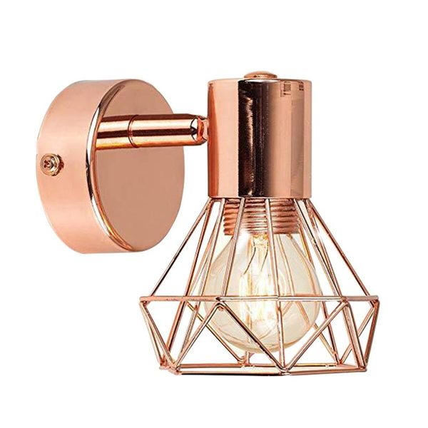 

4w g10 абажурная настенная лампа утюг урожай винтаж кейдж охранник ламп ламп ламп светильник современное крытое освещение настенные светильн