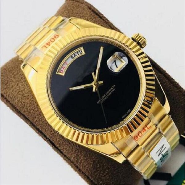 

u1 factory 2019 mens watch day date gray rome number face big date automatic mechanics watch men sapphire glass stainless steel mens watch, Slivery;brown