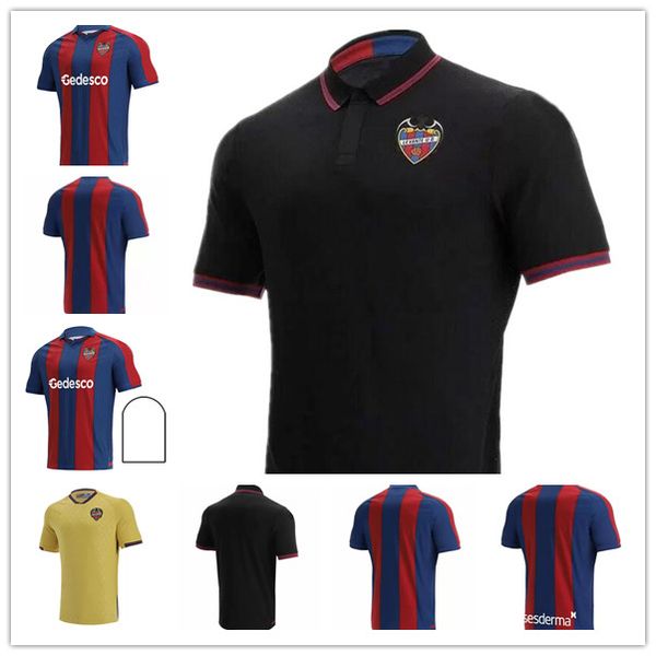 

2021 2022 levante ud home away black red blue soccer jersey 21 22 rochina camisetas de futbol a.j.morales roger ms. bardhi j campana footbal, Black;yellow