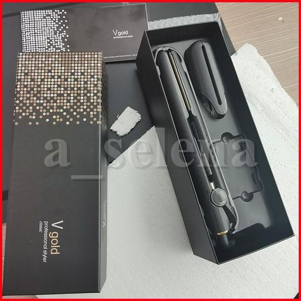 

good quality v gold max hair straightener classic professional styler fast hair straighteners iron hair styling tool ing, Black