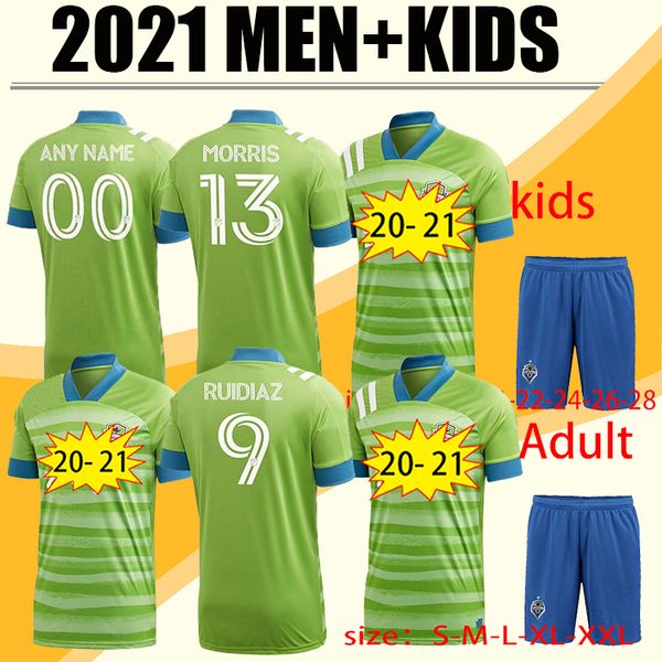 

2021 seattle sounders fc away soccer jersey kits 20 21 home ruidiaz morris dempsey torres jerseys football kit shirt, Black;yellow